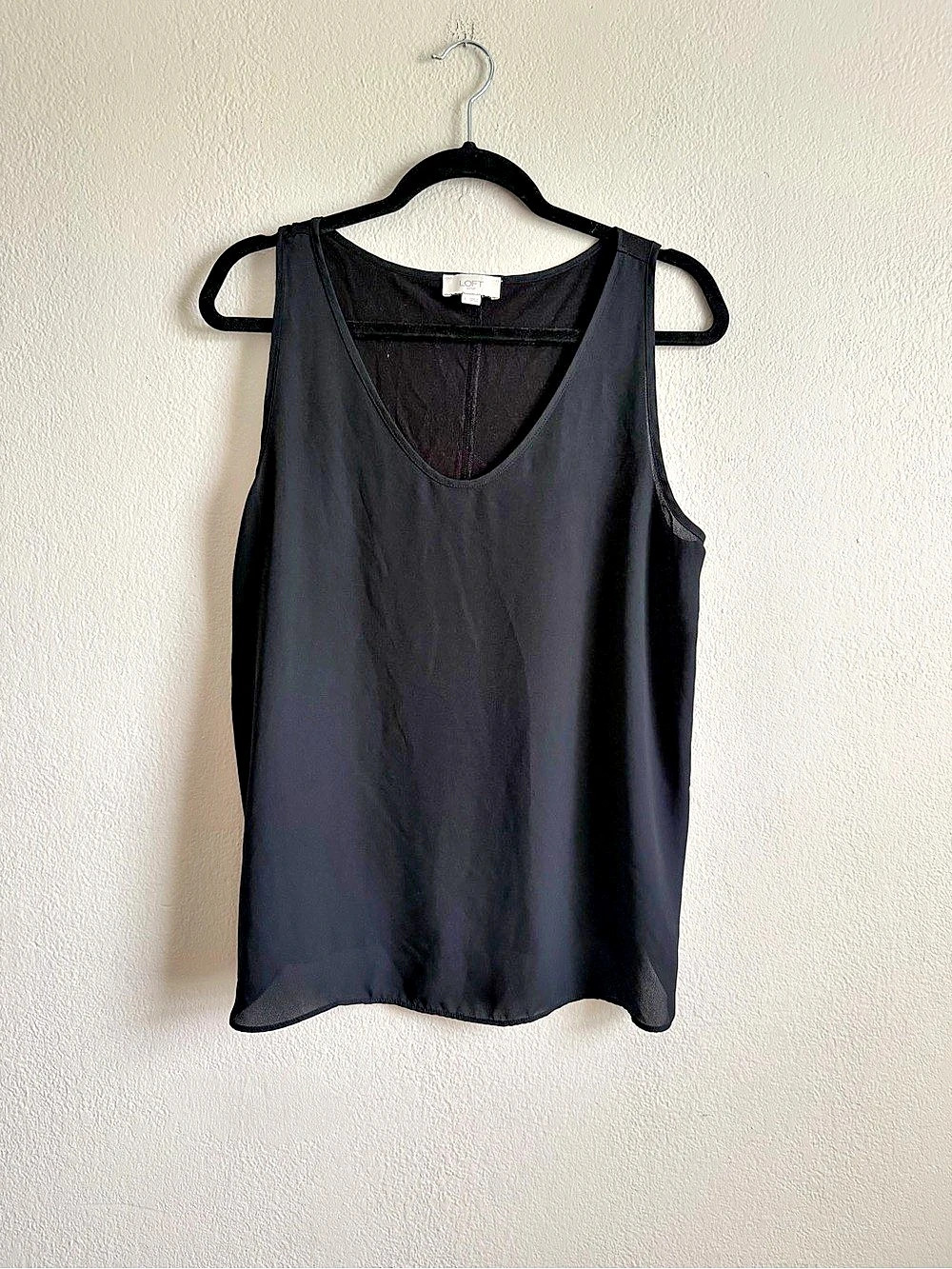 LOFT Black Tank Top Like New